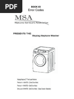 Download Maytag Neptune Washer Error Codes by chad5844 SN143169900 doc pdf
