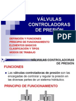 Válvulas controladoras de presión