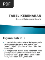 Download 3 Tabel Kebenaran by Made Agung Raharja SN143172576 doc pdf