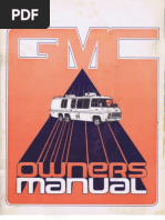 Coachmen Owners Manual-1978