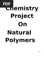 Download Project on Natural Polymers by Prem Kumar SN143178979 doc pdf