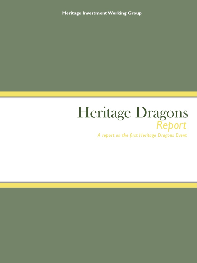 Heritage Dragons Report | PDF | Community Organizing | Community
