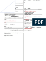 Expanded Service International Ail Waybill