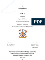 A Seminar Report: Bachelor of Technology in Information Technology and Engineering