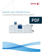 Xerox® Color 550/560 Printer Customer Expectations Document