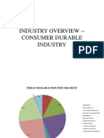 Industry Overview - Consumer Durable Industry