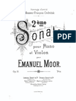 Moor Violin Sonata Op. 21 Piano Part