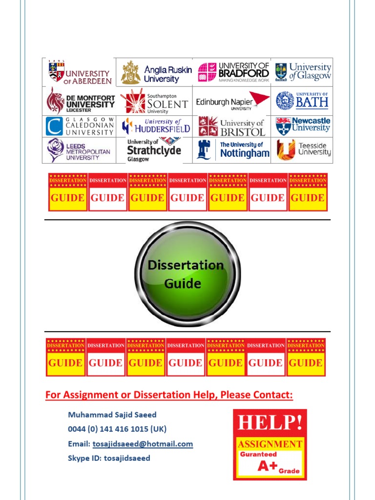 For Assignment or Dissertation Help, Please Contact | PDF