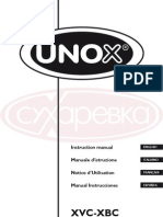Unox Xvc Xbc user manual