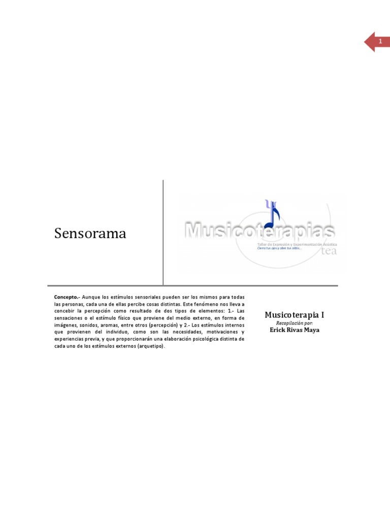 Sensorama | PDF | Memoria | Percepción
