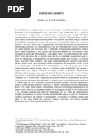 TEORIA DA JUSTIÇA E ÉTICA - JOSÉ DE SOUSA E BRITO