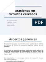 Operaciones en Circuitos Cerrados