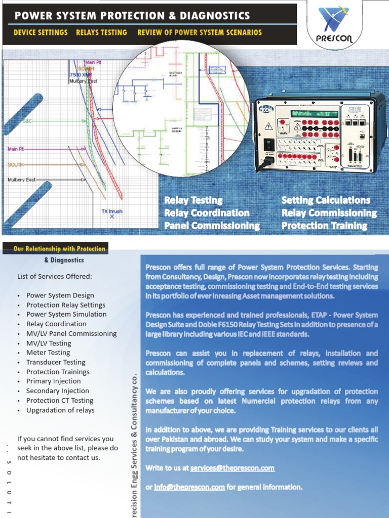 Power System Protection Services | PDF | Electric Power System | Relay