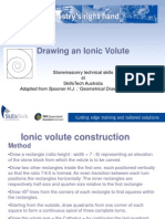 Drawing An Ionic Volute: Stonemasonry Technical Skills at Skillstech Australia