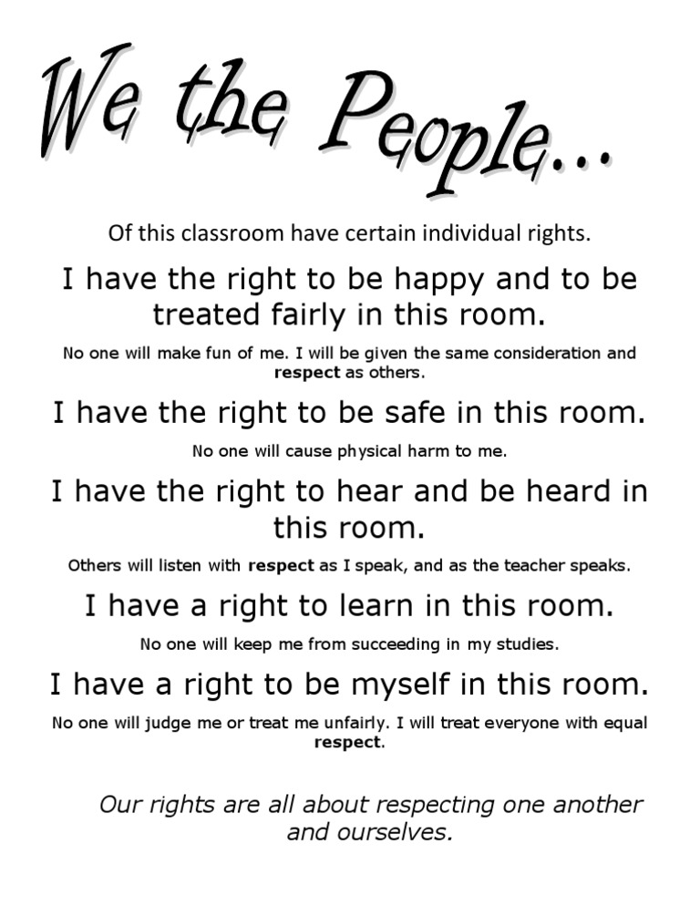 Classroom Rights | PDF