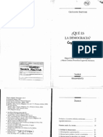 Sartori, Giovanni Qué Es La Democracia. (Caps - 6, 9 y 11)