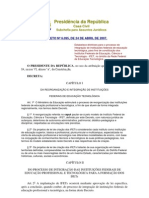 DECRETO #6095 de 2007