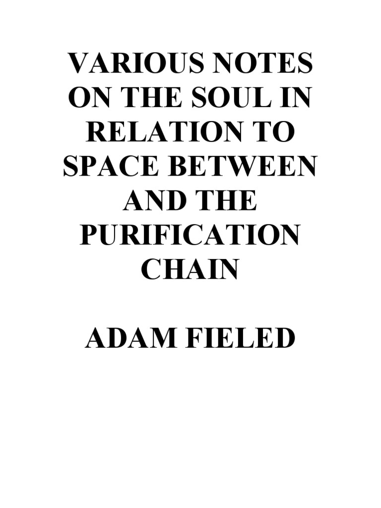 Various Notes On The Soul in Relation To Space Between and The ...