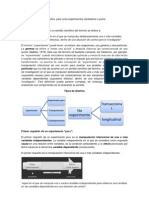 Requisitos para Unos Experimentos Verdaderos o Puros