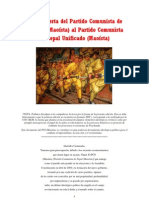 Carta Abierta del PCI (MAOÍSTA) AL PCNU (M).