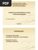 divisão cartografia