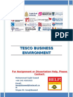 Tesco Business Environment