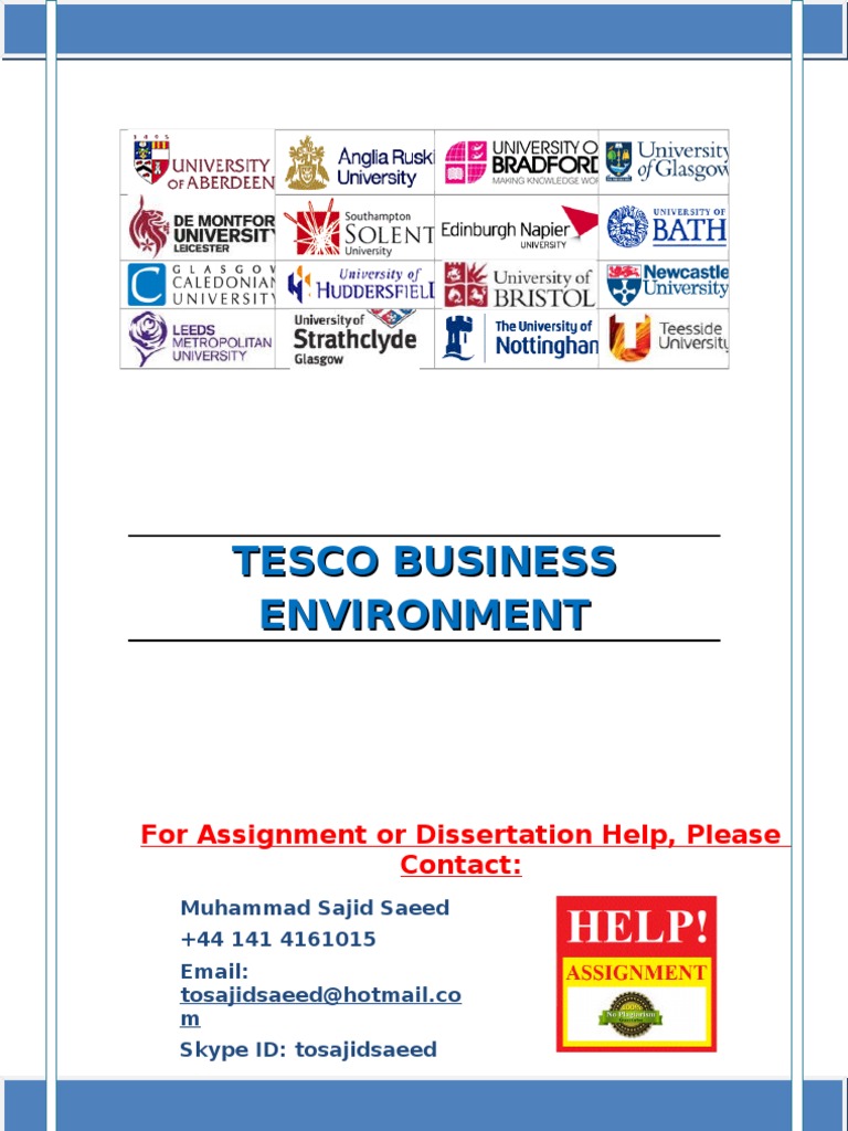 Tesco case study answers image