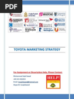 Toyota Strategy Marketing