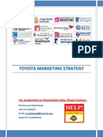 Toyota Strategy Marketing