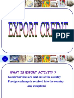 Assessment of EXPORT Credit Requirement.