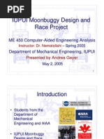 IUPUI Moonbuggy Design and Race Project