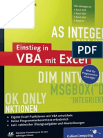 Einstieg Mit VBA in Excel