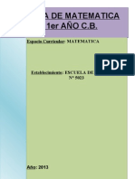 Cartilla de Matematica de 1er c.b. 2013