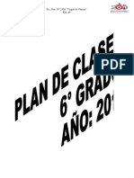 Plan de Clase - 6° 2012
