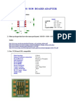 SOIC8 / SO8 Adapter Board DIL Converter For Prototyping in Breadboards.