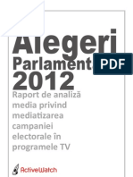 Raport Alegeri Parlamentare 2012 ActiveWatch
