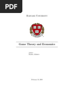 44032443 Introduction to Game Theory Markus Mobius Harvard