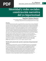 Download Identidad y redes sociales construccin narrativa del yo hipertextual 2012 - Vega Prez-Chirinos Churruca by Social Media  Comunicaciones SN143304487 doc pdf