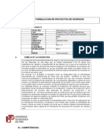 Formulacion de Proyectos