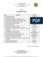 1_ ProSel IFPA Belém 2013-1 - Anexo I - Cronograma