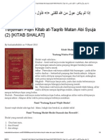 Download Terjemah Fiqih Kitab at-Taqrib Matan Abi Syuja 2 KITAB SHALAT by Muhammad Ihsan Putra SN143347558 doc pdf