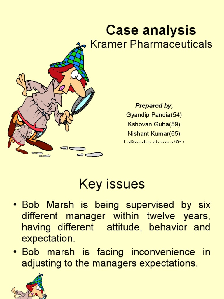 Case Analysis Kramer Pharmaceuticals PDF