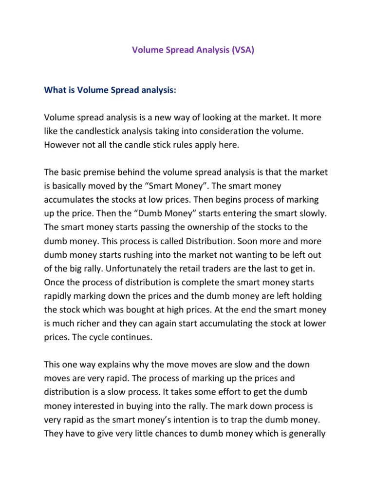 Understanding Volume Spread Analysis | PDF | Market Trend | Algorithmic ...