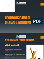 Técnicas para El Trabajo Académico