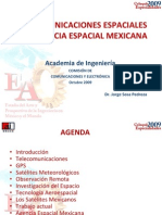 Comunicaciones Espaciales y La Agencia Espacial Mexicana