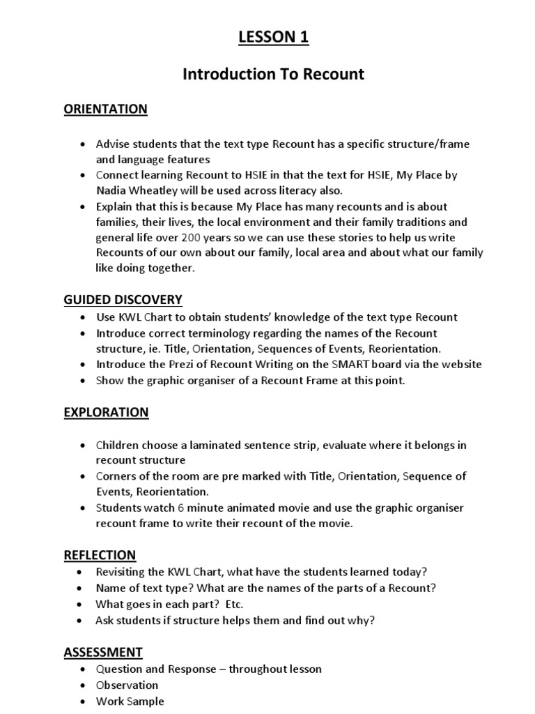 Lesson 1 Summary | PDF