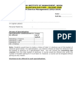 (REvised) Specialisation Form for PGDM (fsfsSM) 2012-14
