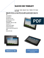 Catalogo Tablet