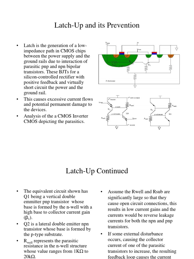 Understanding Latch-Up in CMOS Circuits | PDF | Bipolar Junction ...