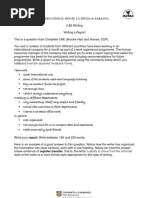 Cae Writing Report On A Work Experience Placement